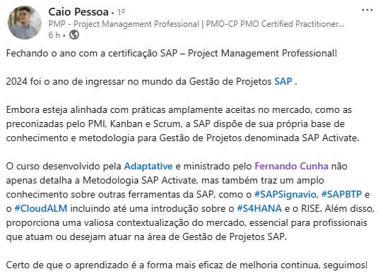 Depoimento Caio Pessoa